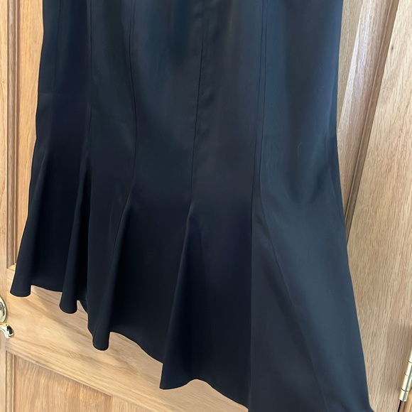 Pretty Satin Pleated Skirt - Studio One by Liz Claiborne - Black - 10 - Picture 8 of 8